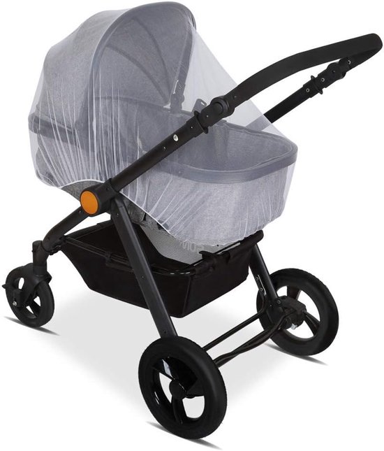 Klamboe Kinderwagen - Universele klamboe voor Kinderwagen & Ledikant - Muskietennet Kinderwagen - Muggennet - Klamboes - Kinderwagen- & Buggy accessoires - Kinderwagens & Buggy's - 1.5m - wit van Merkloos — afbeelding 5