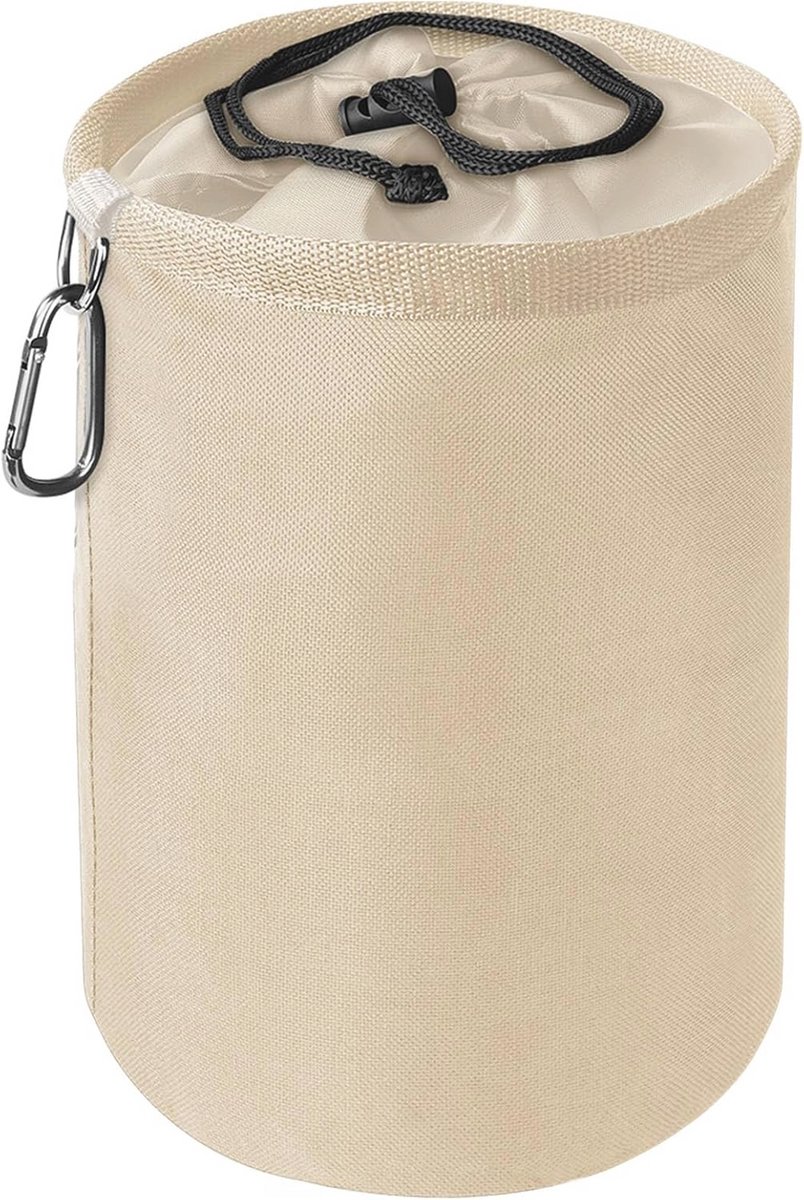 Grote Pennenbak met Lanyard en Karabijnhaak - Beige