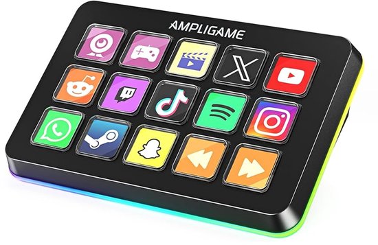 Fifine Ampligame D6 - Mixer - RGB Studio Controller - Stream Deck