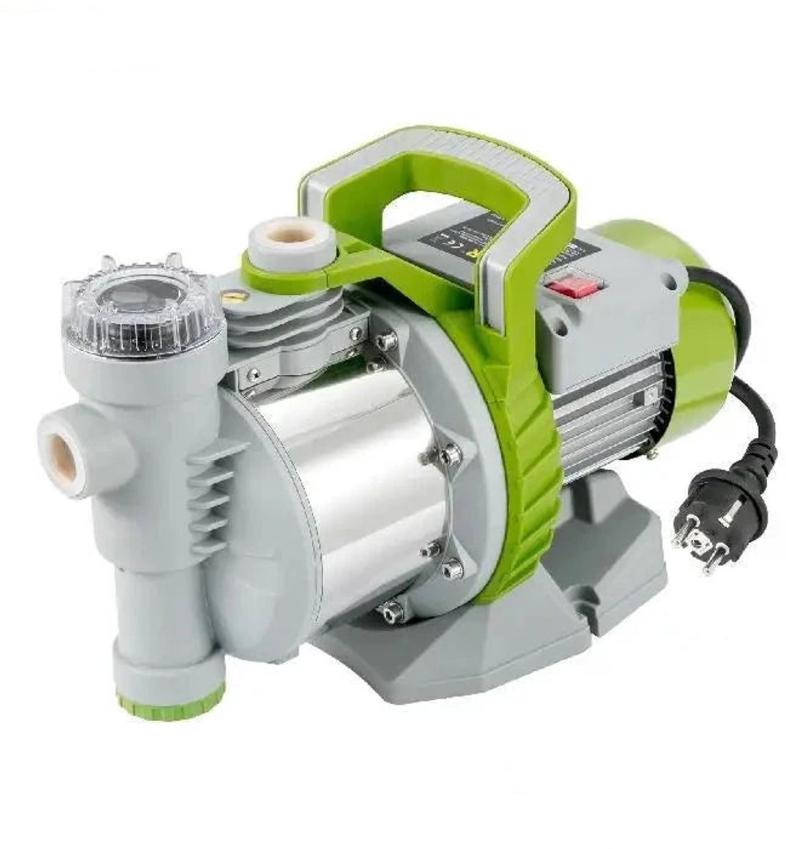 Ondiepe putpomp - Rioolpomp - Tuin waterstraalpomp - voor irrigatie, wateroverdracht, huishoudelijk - 1100W - 230V - 50Hz - 2900 TPM - 4560L/u Debiet