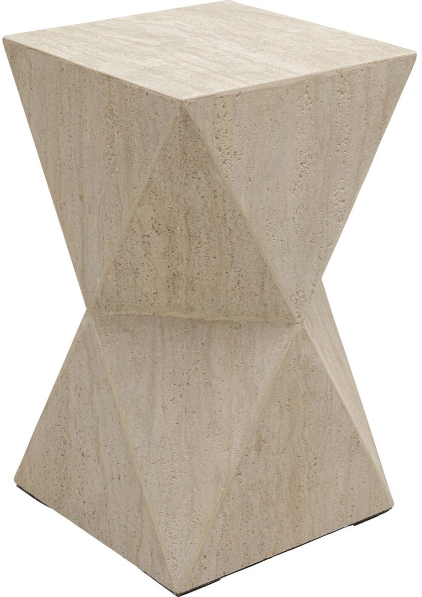 Bijzettafel Travertino Triangle Kare Design