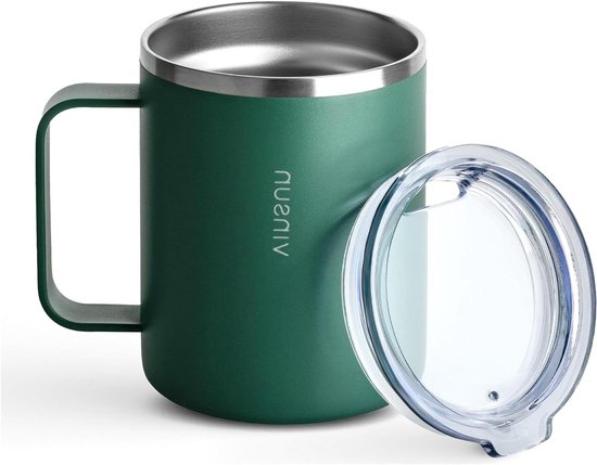 1200 ml Roestvrijstalen vacuümbeker Stanley Cup met rietje en handvat