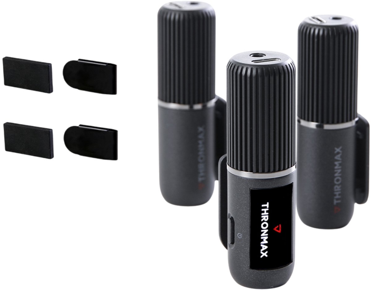 THRONMAX C2 Compacte draadloze microfoonset 2,4 GHz (3 stuks), zwart