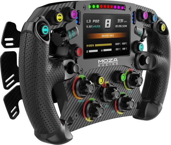Moza Racing FSR2 Formula Wheel - Premium Formule 1 Simracing Stuurwiel met 4,3" Touchscreen - PC van Moza Racing — afbeelding 2