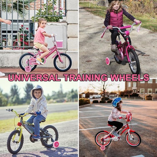 Universele Steunwielen, Fietssteunwielen Voor Kinderen, Hulpwielen Voor Kinderfiets Fietstraining Steunwielen Voor Kinderfiets Kinderfiets Steunwielen 552007