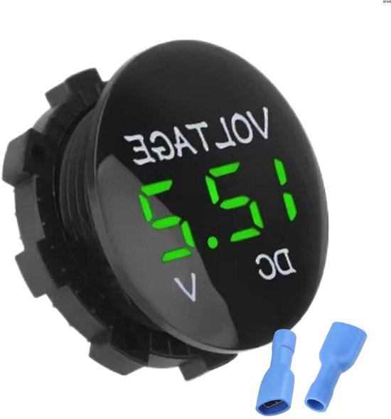 Voltmeter 12v LED Display Batterij Indicator Waterdichte Voltmeter Voor Scooter Universeel | De Scooter Shop 12V Digitale Spanningmeter Waterdichte Batterij Monitor