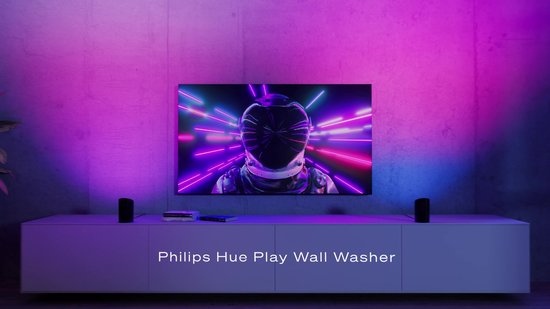 Lot de 2 lampes de table Philips Hue Play Wall Washer noires
