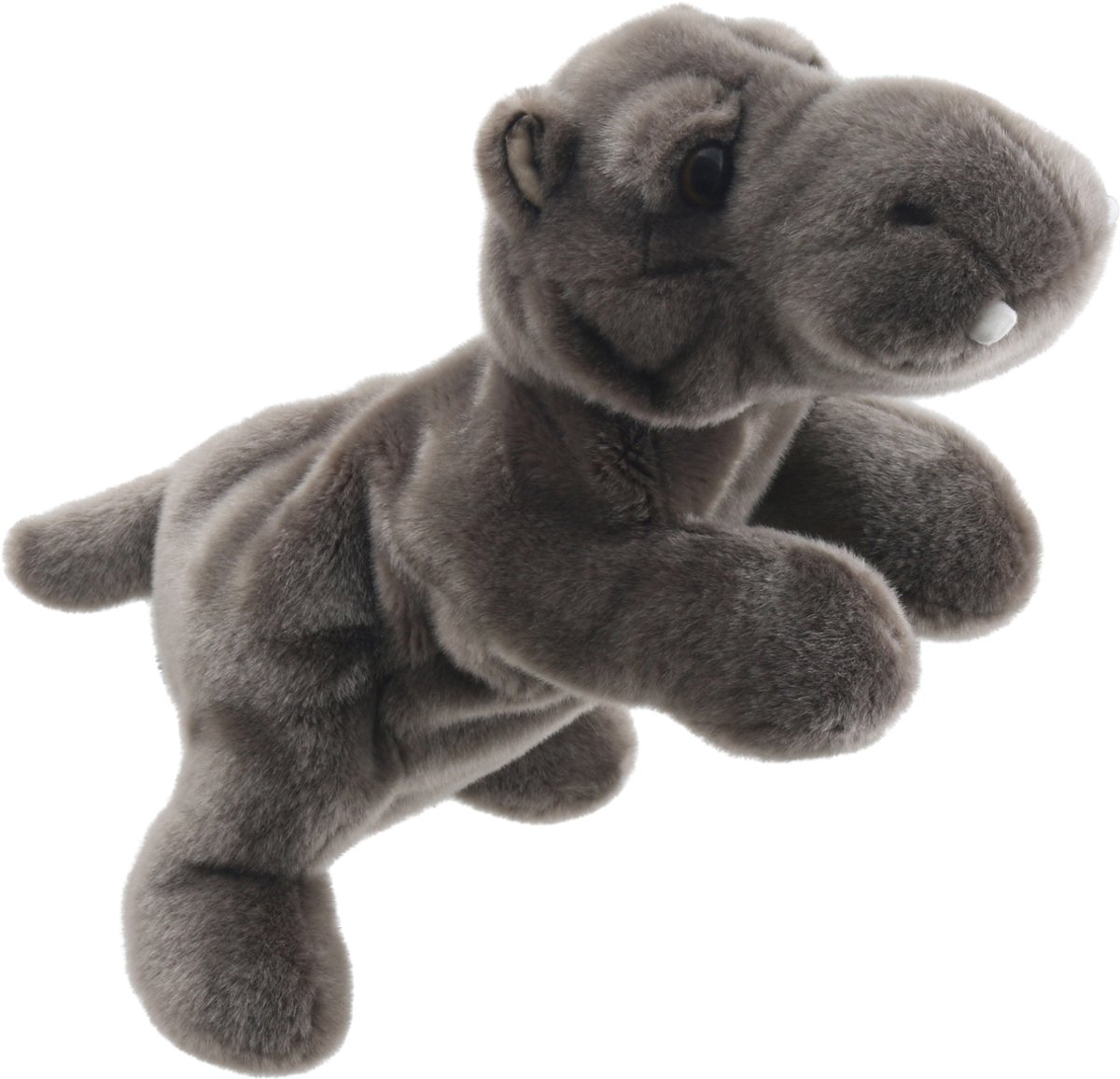 The Puppet Company pluche handpop neushoorn - knuffelbaar speelgoed.