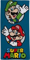 Serviette de plage Super Mario - tissu éponge, 100 % coton, 70 x 140 cm, légère, séchage rapide