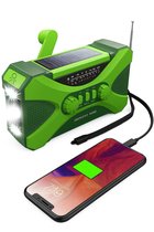 Bol.com Noodradio Solar & Opwindbaar – Radio op Batterijen met Powerbank Zaklamp & SOS-functie – Voor Camping & Noodpakket – SH ... aanbieding