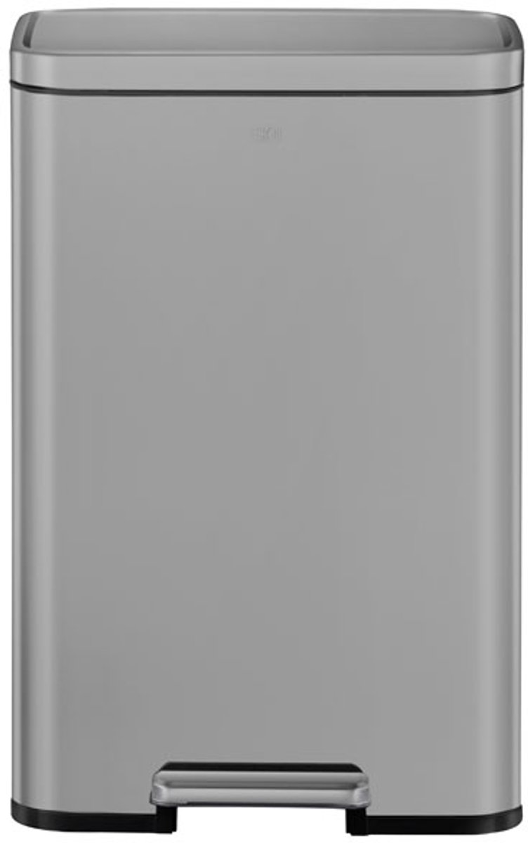 EKO - Madison Pedaalemmer 50 liter - Stainless Steel Plastic - grijs - Prullenbak