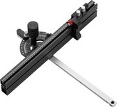 Verstekmeter Tafelzaag 450mm Precisie Verstekmeter 45×7,5×5,8cm Tafelzaag Hoekliniaal van Aluminiumlegering met Lasermarkeringsschaal, 60 Hoek Verstelbaar Perfect voor Houtbewerkingsprojecten | NL