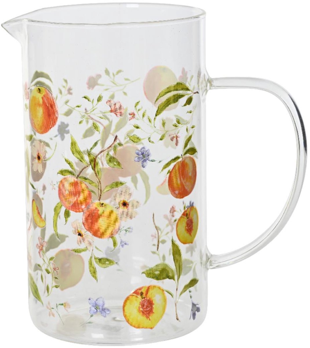 Karaf perzik glas 1 Liter helder