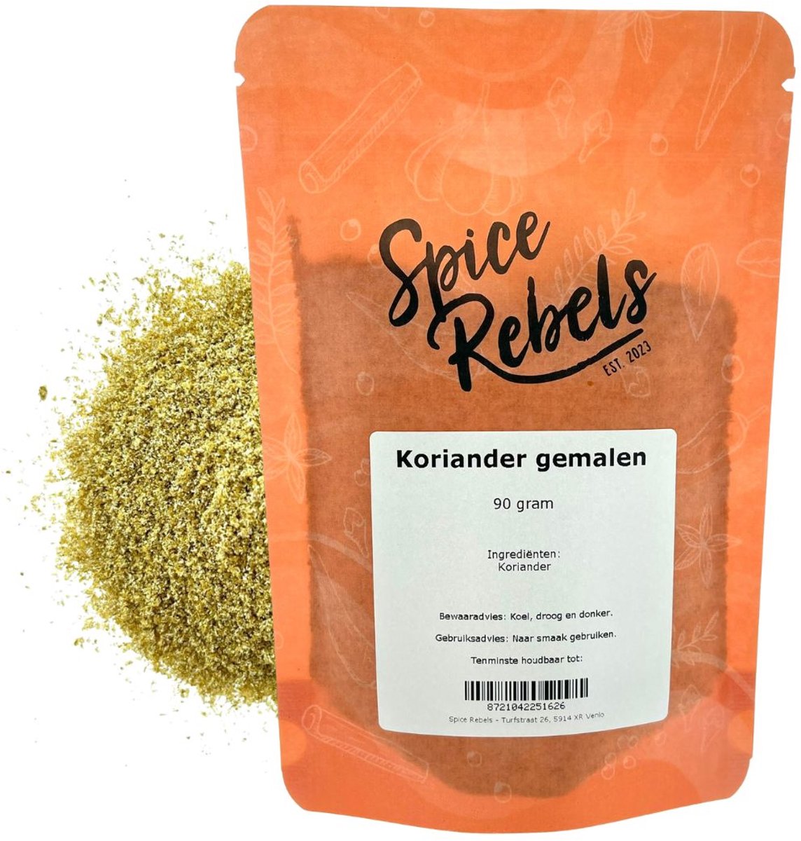 Goedkoopste Spice Rebels - Koriander gemalen - zak 90 gram