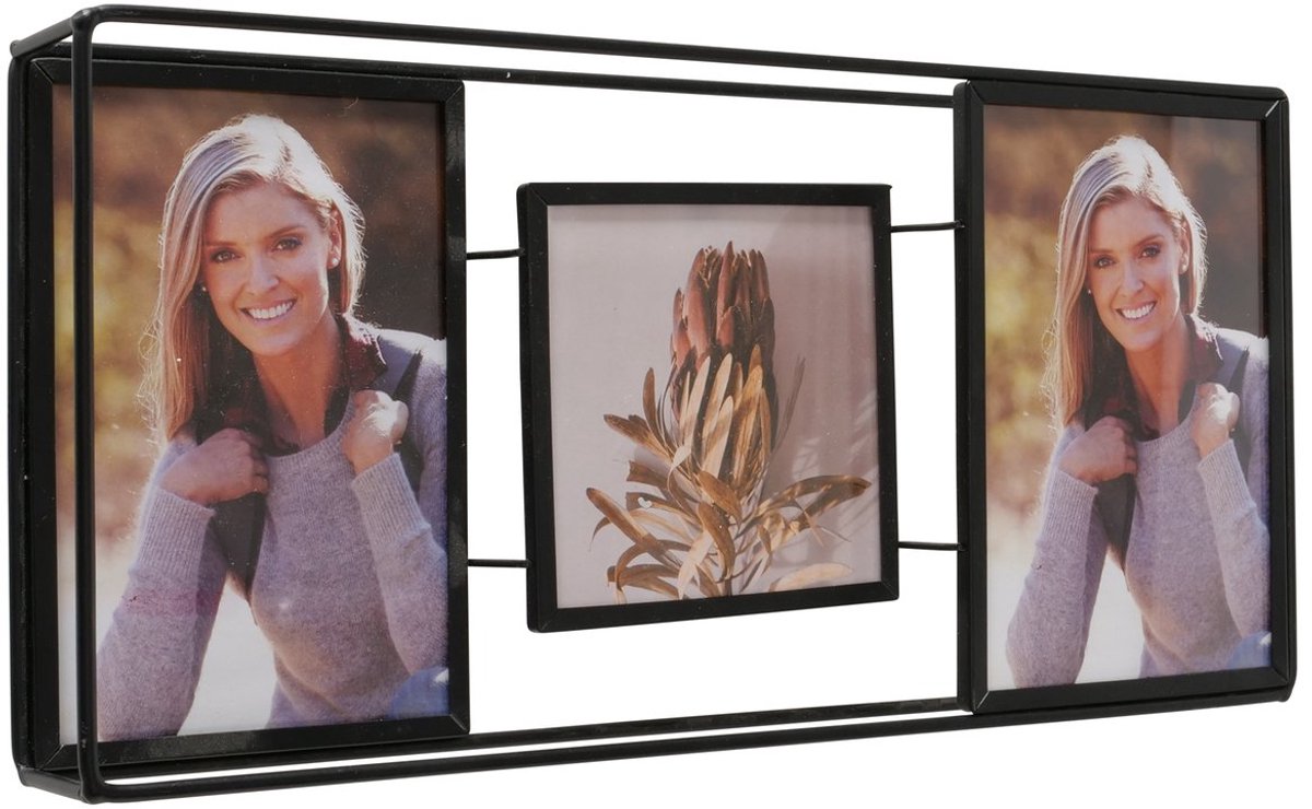 Fotolijst collage zwart H16cm