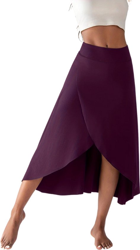Jupe-short Livano pour femme - Jupe-short - Jupe-culotte - Jupe de marche - Violet - Taille S
