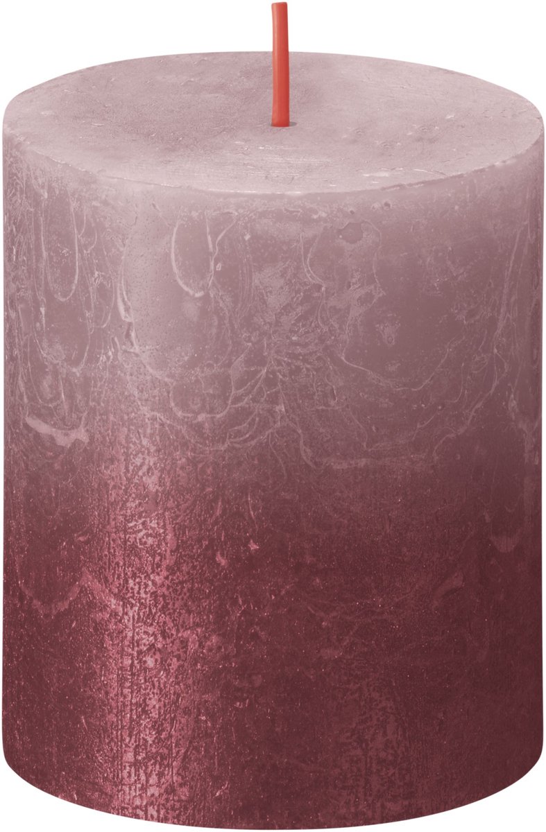 Bolsius Stompkaars Sunset Ash Rose - 8 cm / ø 7 cm roze