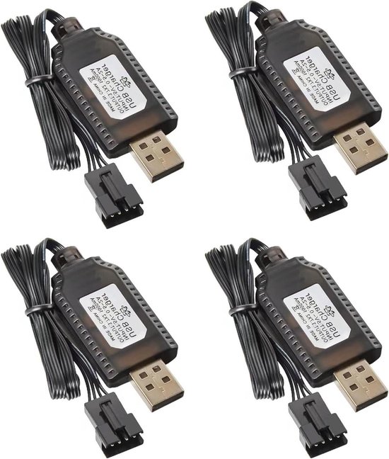 ERYNK 7.4V 2000mAh Wiederaufladbarer Li-Ion Akku mit JST und USB Ladekabel für Doppelseitiges RC Stunt Car Kleines RC Boot Tumbling Amphibienfahrzeug RC Truck RC SUV Hochgeschwindigkeitsfahrzeu