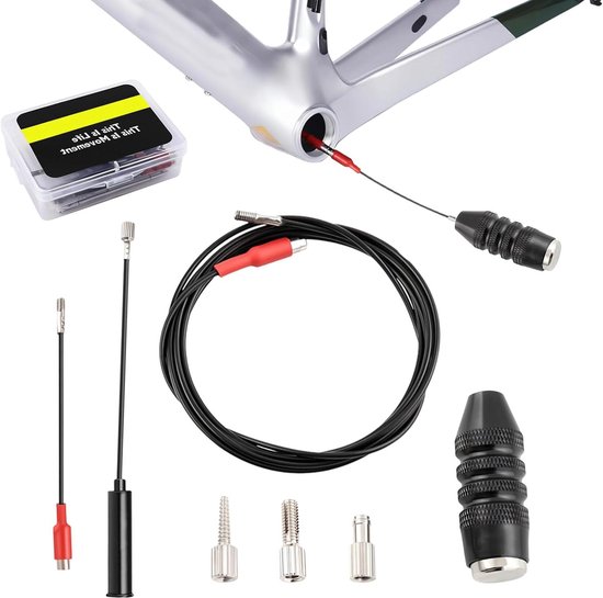 Kabelgeleidingsgereedschap voor fietsframe - Intern kabelgeleidingsgereedschap - Racefiets accessoires, BMX, vouwfiets - Ø 6mm+ bedradingsgaten van Merkloos — afbeelding 3
