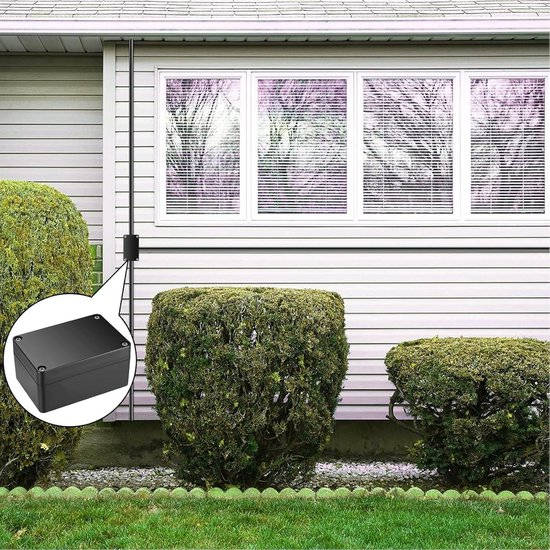 EYPINS Waterdichte verdeelkast, IP67, aansluitdoos, waterdichte ABS- kunststof, behuizing voor buiten, stekkerdoos, schakelkast, stroomkast met montagetoebehoren, 30 x 30 x 17 cm, transparante