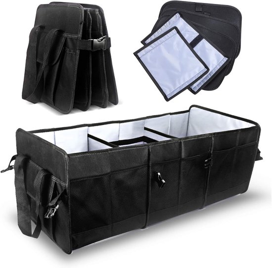 ATHLON TOOLS Kofferbak-organizer XXL, opvouwbare kofferbaktas, antislip
