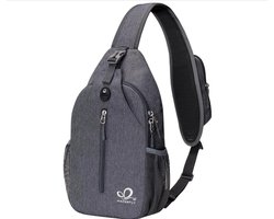 QPFO® Sling bag - crossbody rugzak - borsttas - schoudertas - unisex - sport en vrije tijd - outdoor