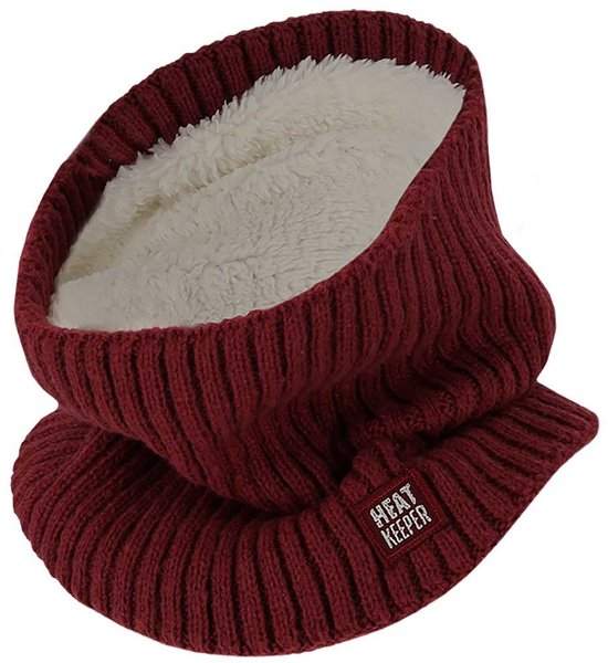 Morethansocks - Écharpe tube Thermo - femme - Bordeaux - Taille unique - Écharpe femme - Écharpe col roulé