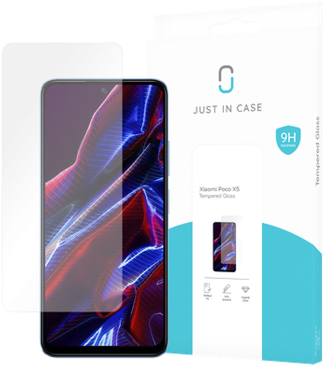 Just in Case screenprotector geschikt voor Xiaomi Poco X5 - Screenprotector Gehard Glas