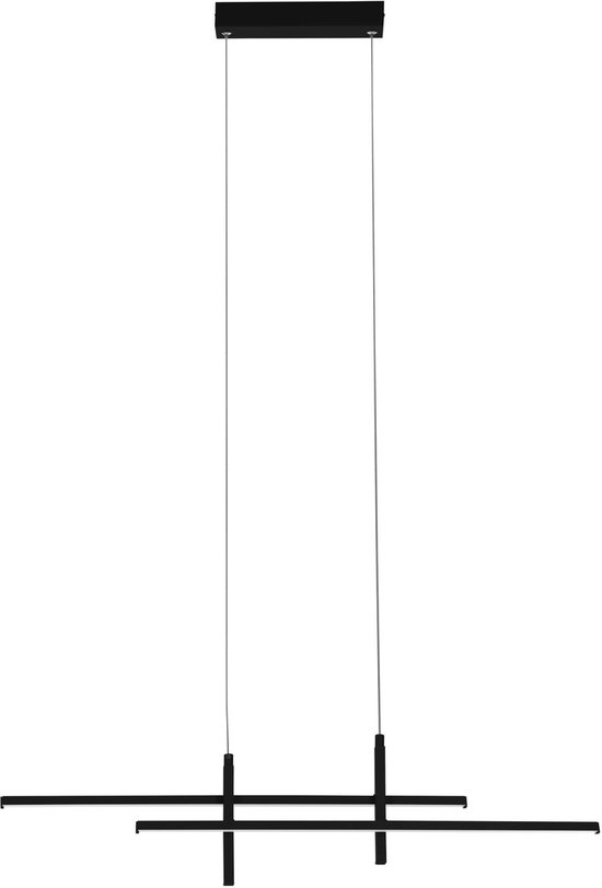 Suspension EGLO Trepiliano - LED - 110 cm - Zwart/ Wit