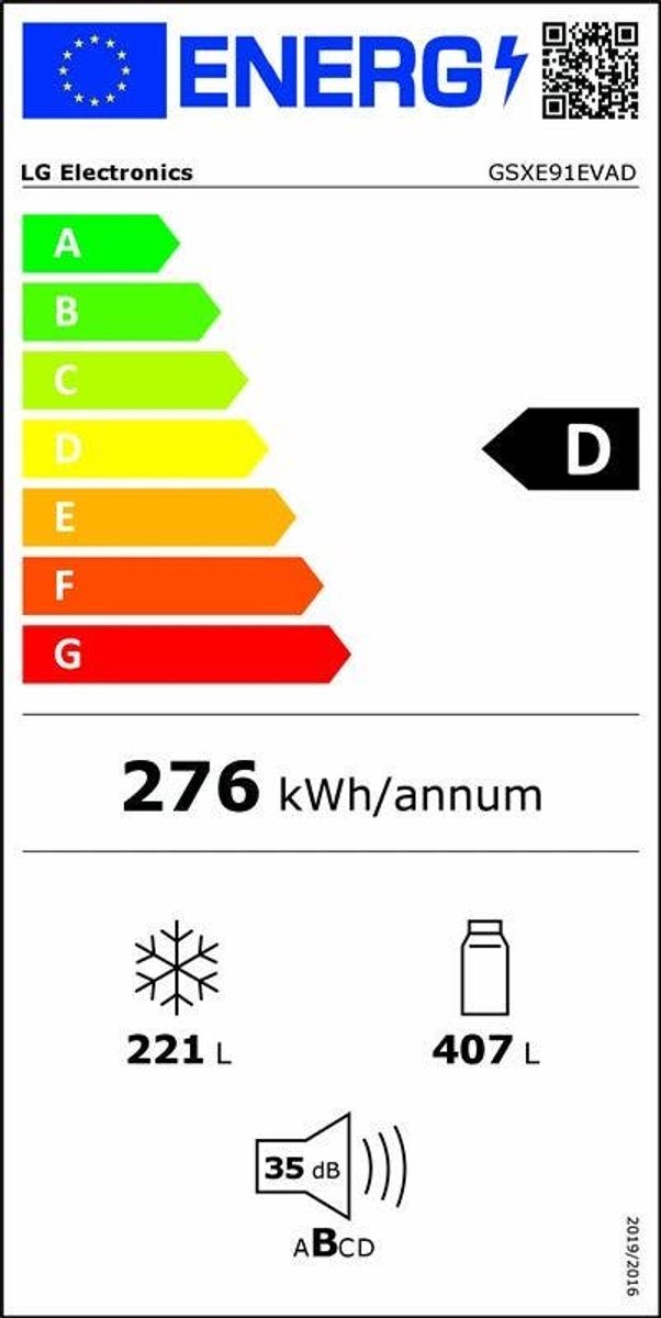 LG GSXE91EVAD Zwart