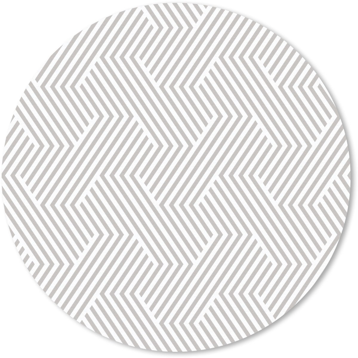 Muismat rond 30x30 cm - Mousepad Grafisch - Patroon - Modern - Schuin - Ronde muismatten