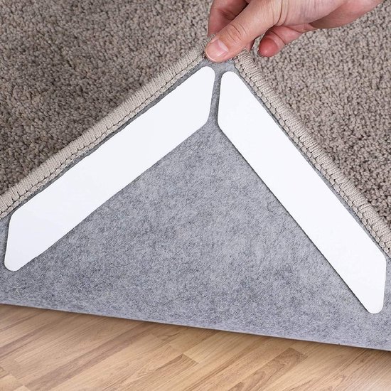 Foto: 16 pack washable reusable double sided carpet tape non slip adhesive for area rugs prevents curling on hardwood floors