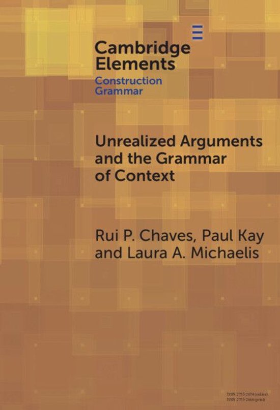 Elements in Construction Grammar - Unrealized Arguments and  ... - cover