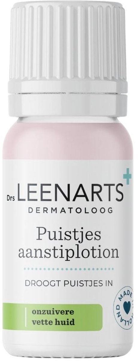 Drs Leenarts - Aanstiplotion bij puistjes | Indrogend & Antibacterieel - Parfumvrij en alcoholvrij - Sulfur, zinkoxide en calamine