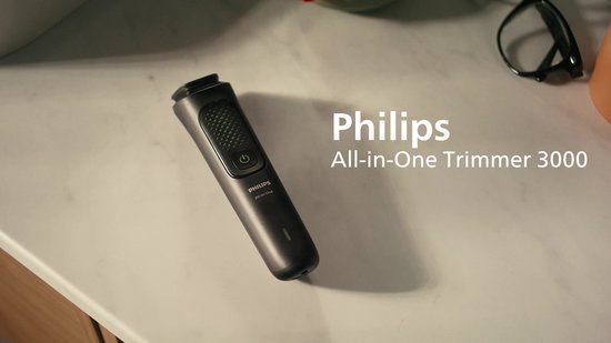 Philips Series 3000 Multigroom - Baardtrimmer - 9 in 1 - Neushaartrimmer - Intimate trimmer - Face&Hair&Body - Opbergzakje - Zwart - MG3945/15
