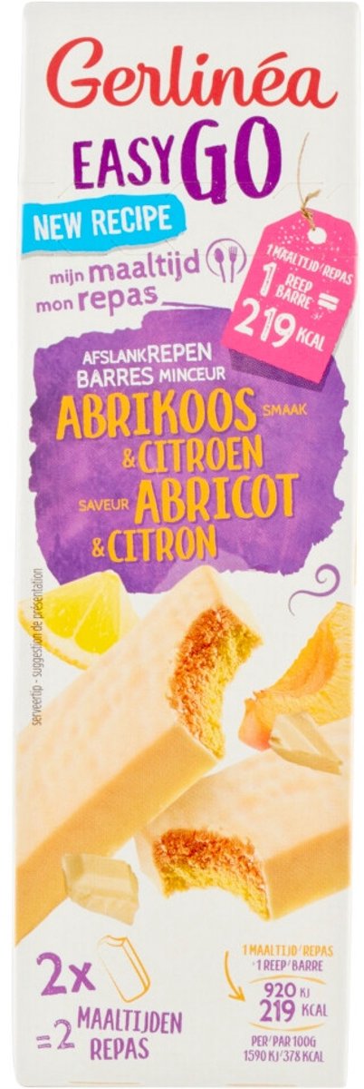 Gerlinea Repen Abrikoos & Citroen - 3 x 2x58 gr - Voordeelverpakking