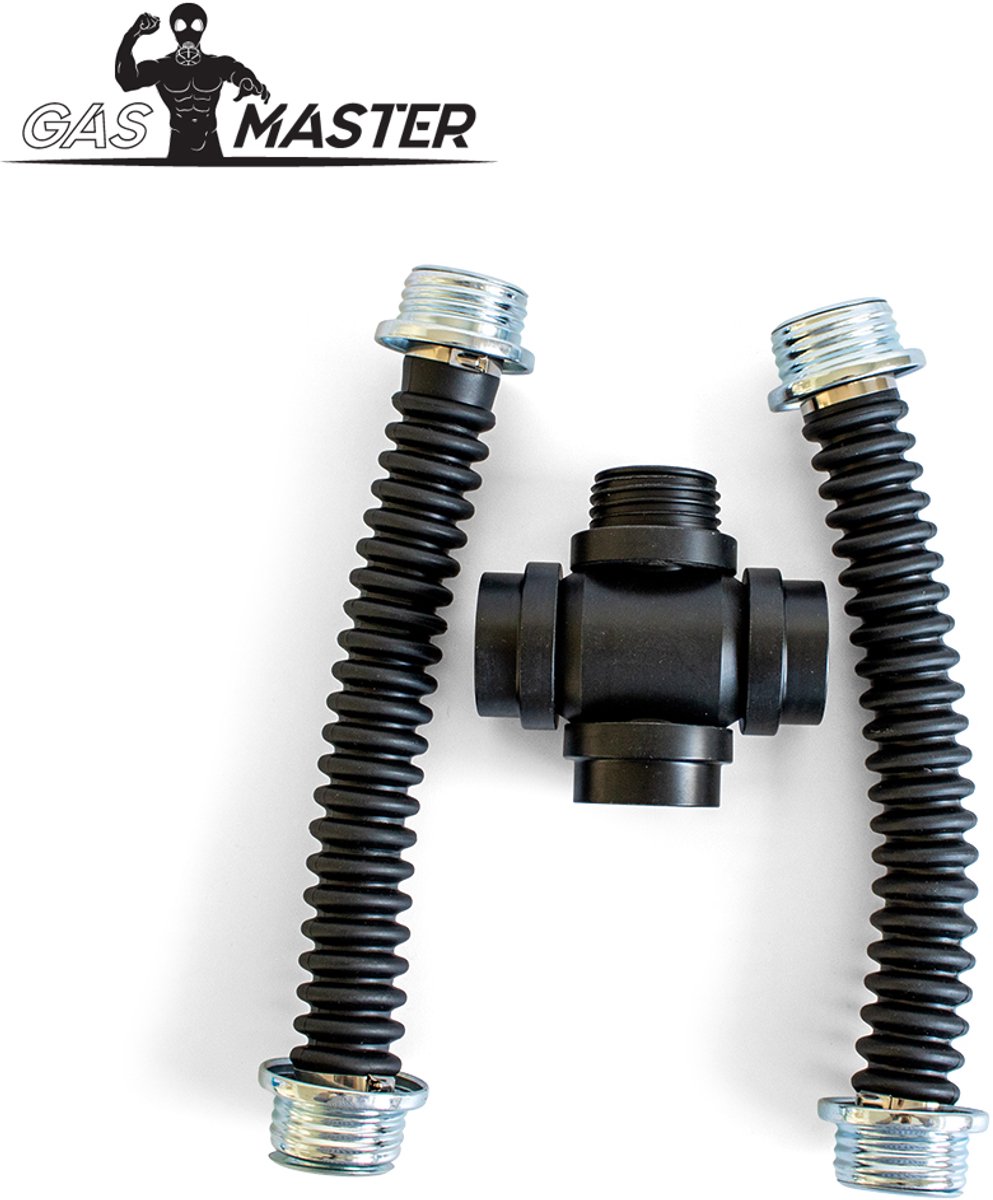 GASMASTER RD40 Gasmasker Kruisadapter met Slangen