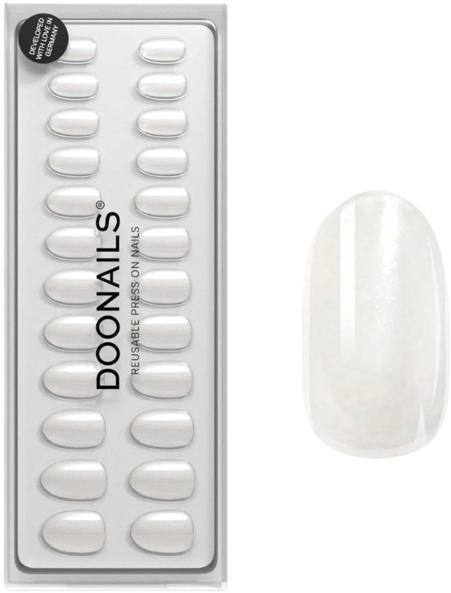Doonails - Soft Gel Press Ons - Milkshake Medium Round