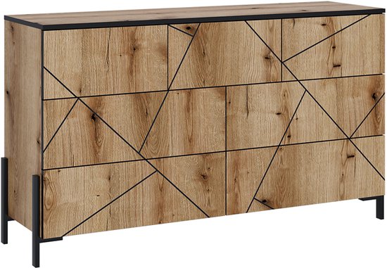 Dressoir van Basralocus hout op maat gemaakt Dressoir van Basralocus hout op maat gemaakt