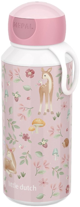 Mepal pop-up Mepal Campus Little Dutch - 400 ml - Fermeture hermétique - Gobelet pour enfants - Garden des Fées