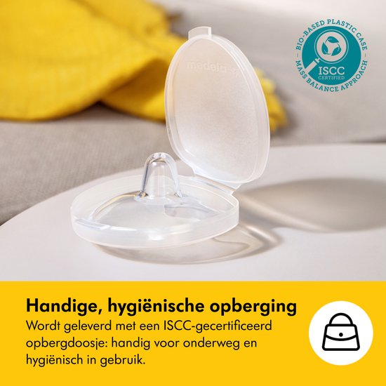 Medela Contact Tepelhoedjes - Bij problemen met aanleggen bij borstvoeding, voor platte of ingetrokken tepels - Maat M - 20 mm - 2 stuks van Medela — afbeelding 5