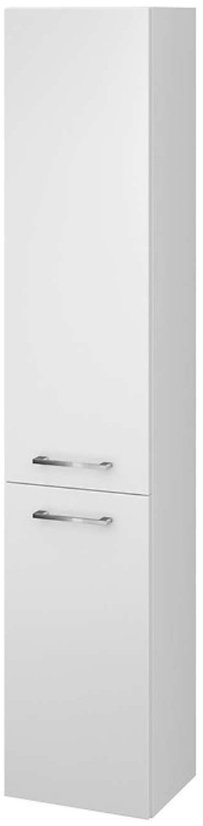 Cersanit Lara - Hoge kast, 150x30x25 cm, 2 deuren, L/R scharnieren, wit S926-007-DSM