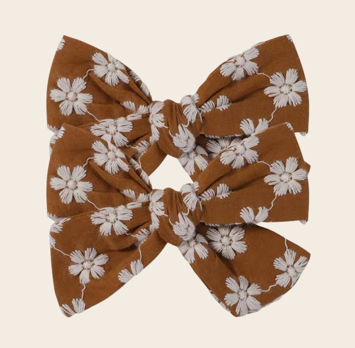 Strik Lio - Bruin - Haarstrikken voor Meisjes - Haaraccessoires voor Kinderen