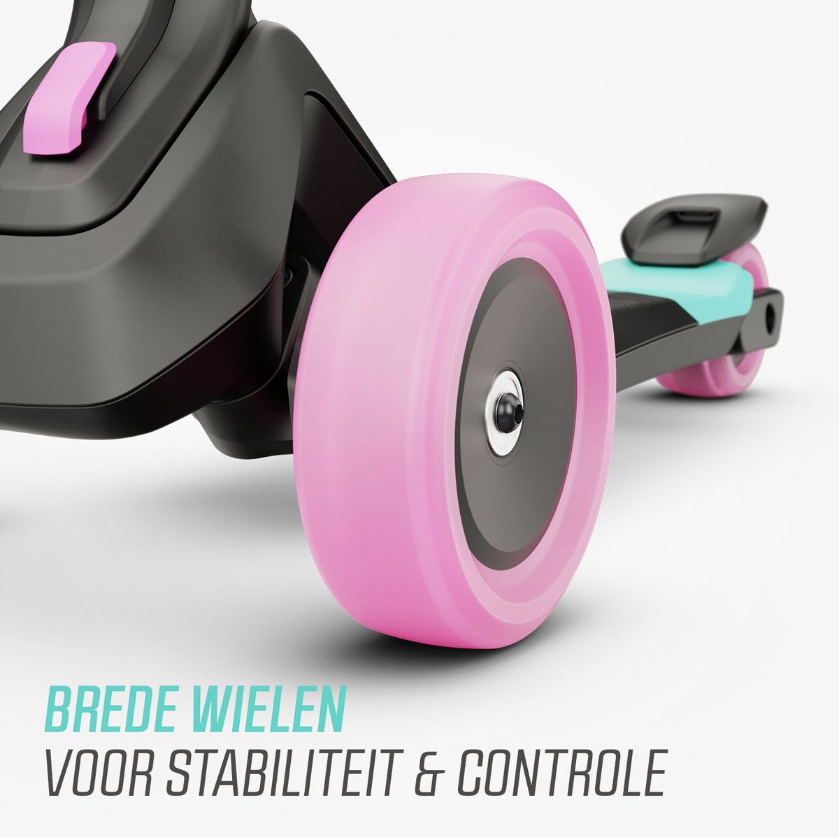 BERG Nexo Kinderstep - Step 3 wielen - Vanaf 2 jaar - Opvouwbaar - In hoogte verstelbaar - Mint — afbeelding 6