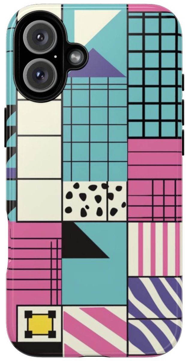 Geometrisch Kleurvlakpatroon – Telefoonhoesje Geschikt voor iPhone 16 Plus