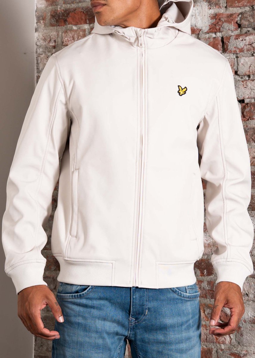 Lyle & Scott Mesh Back Softshell Jacket Jassen Heren - Zomerjas - Beige - Maat XXL