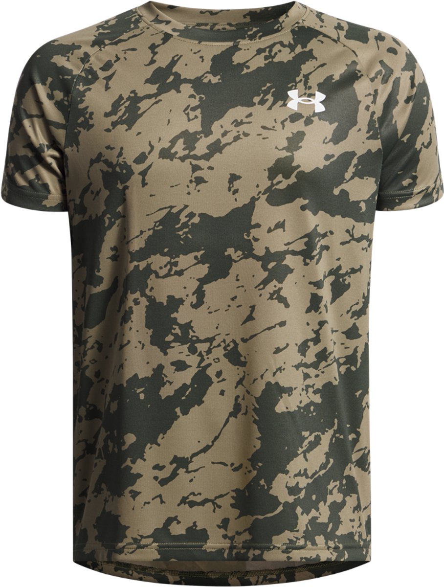 Under Armour UA Tech 2.0 SS Unisex Sportshirt - Groen - Wit