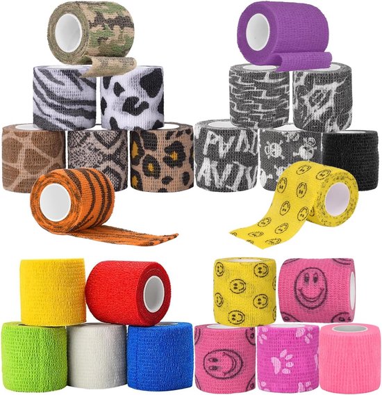 Foto: 24pcs self adhesive bandage 5cm tattoo bandage mixed colors 24pcs 