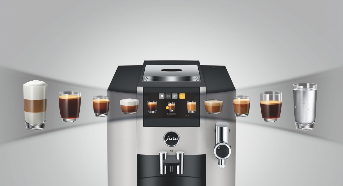 JURA S8 Platina - Premium touchscreen espressomachine met WiFi thumbnail 6