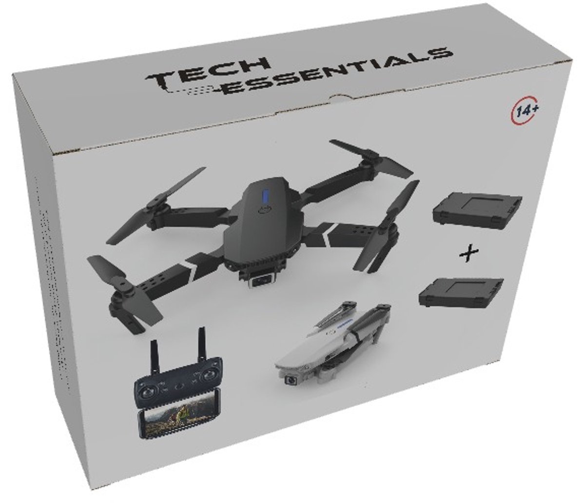 Tech Essentials Speelgoed Drone Zwart Met Camera